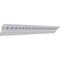 Ekena Millwork 4 1/4"H x 3 7/8"P x 5 3/4"F x 94 1/2"L Bulwark Dentil Crown Moulding MLD04X04X06BU - alternate 2